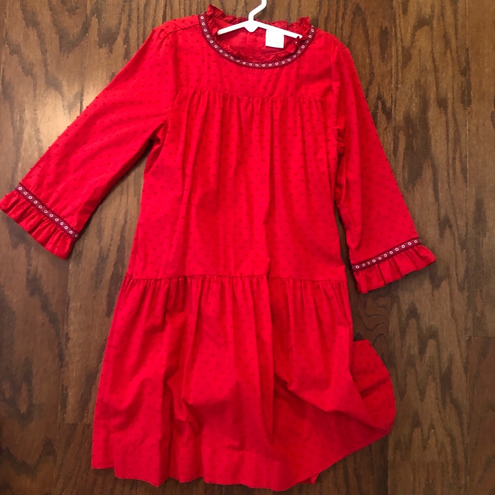 Hanna Anderson - Red Girls 130 cm US 8 - Dress